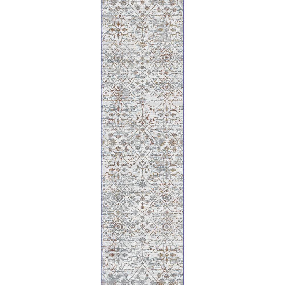 Dynamic Rugs 7975-999 Capella 2.2 Ft. X 7.7 Ft. Finished Runner Rug in Grey/Multi   